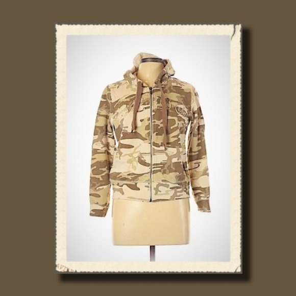 BCBGMAXAZRIA ZIP HOODED JACKET - Picture 1 of 1